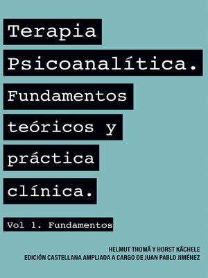 cover image of Terapia psicoanalítica